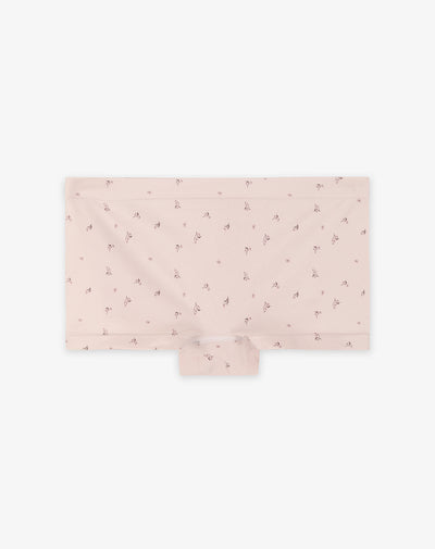 Panty boxer en seamless tiro medio rosado estampado