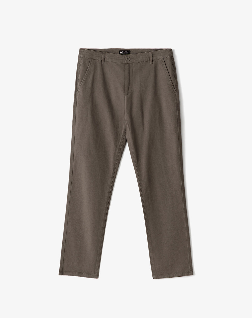Pantalón chino slim 98% algodón café hombre