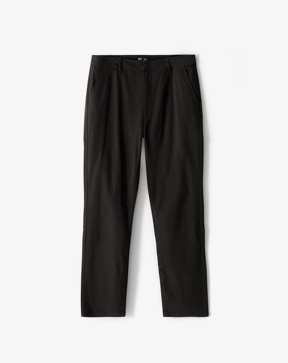 Pantalón slim tiro medio café hombre