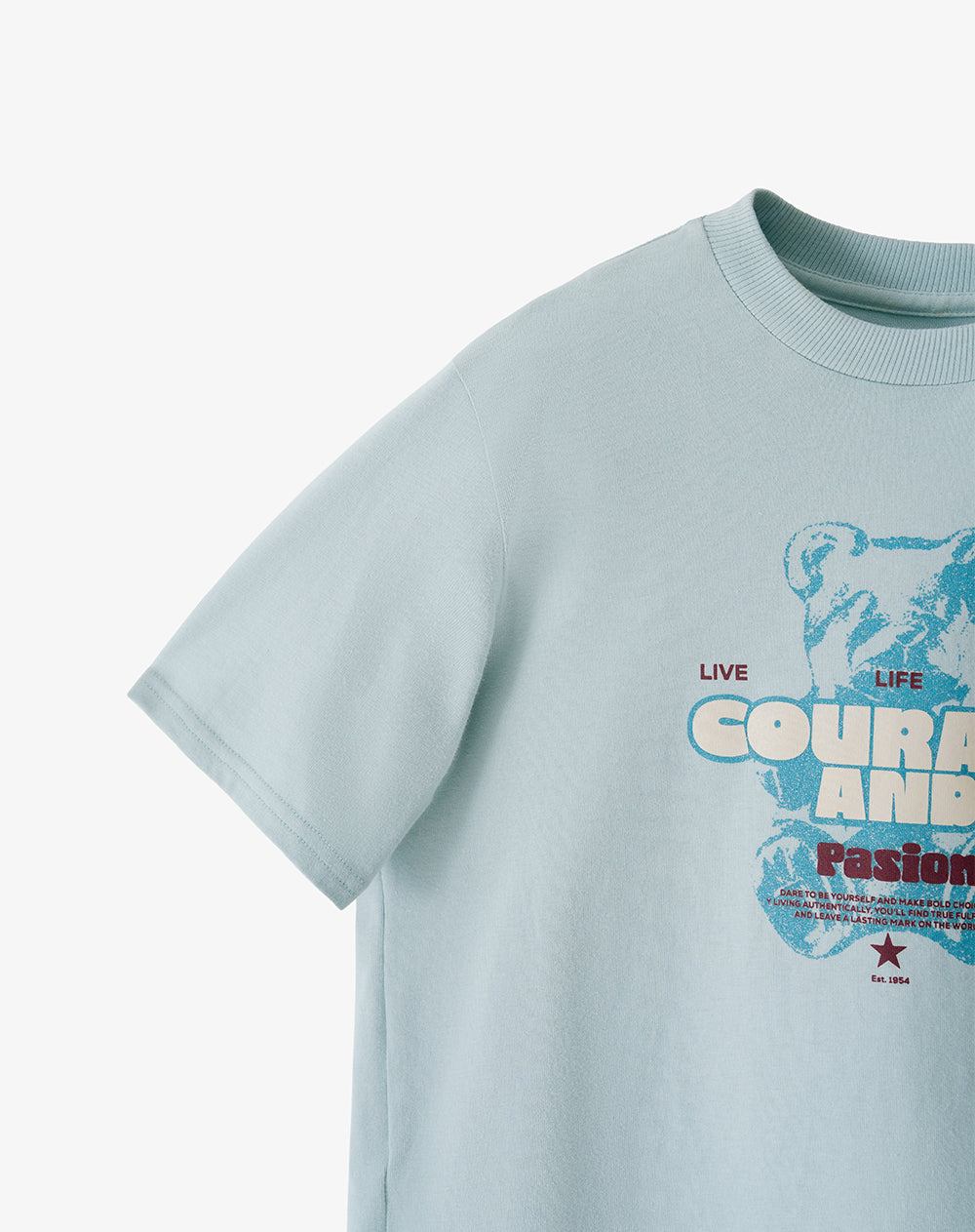 Camiseta + biker algodón azul niña