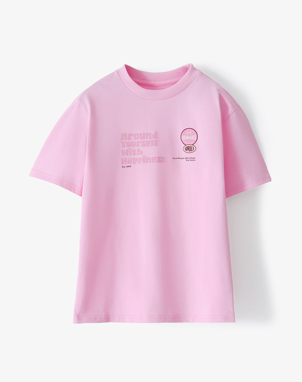 Conjunto pantalon corto camiseta rosado niña