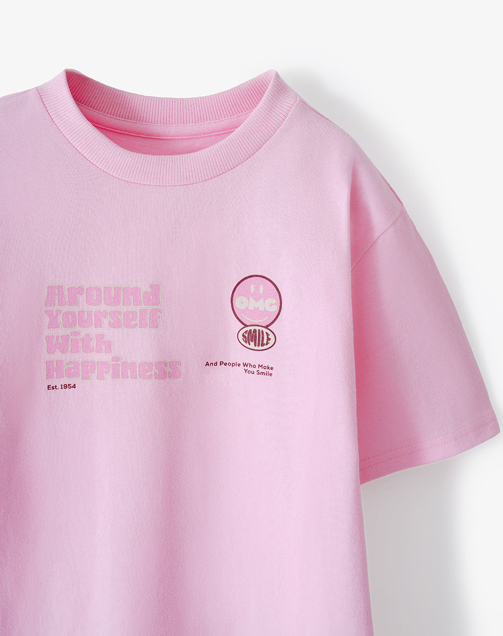 Conjunto pantalon corto camiseta rosado niña