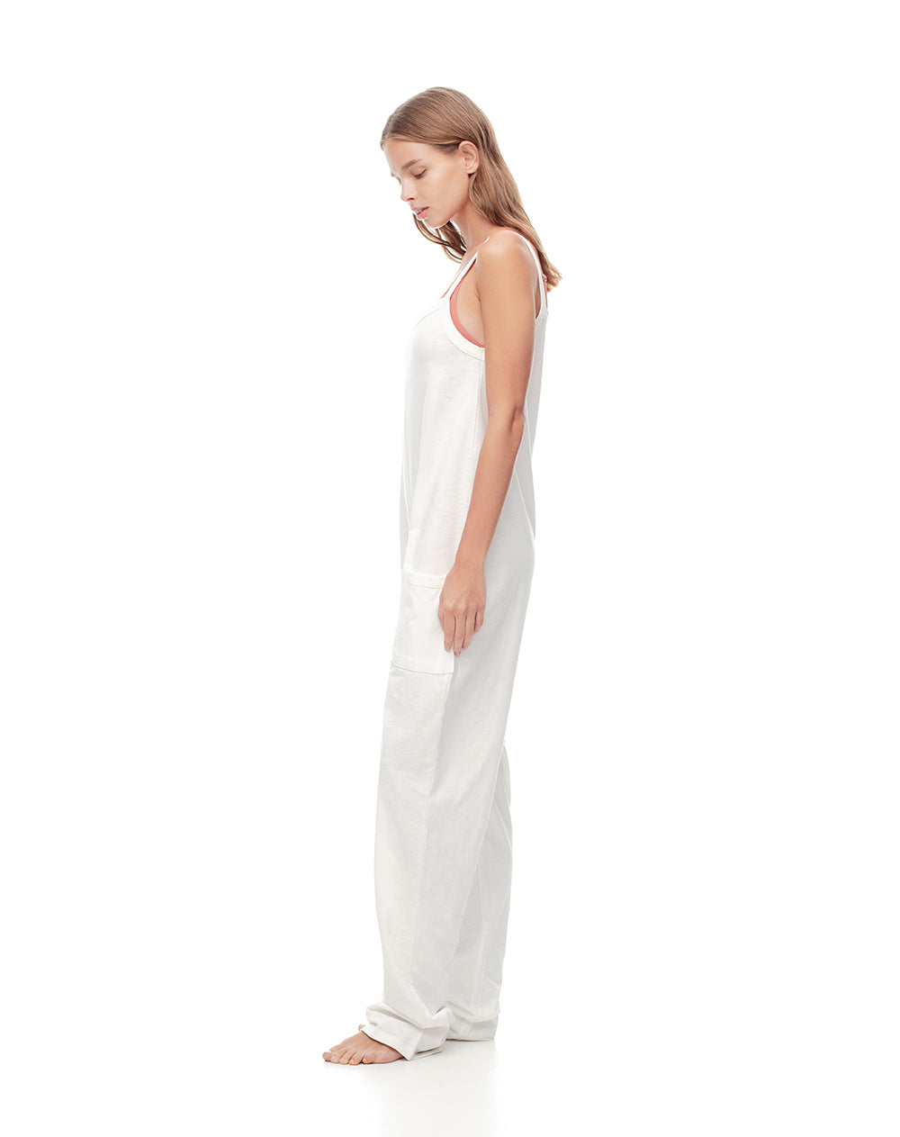 Enterizo relaxed fit blanco
