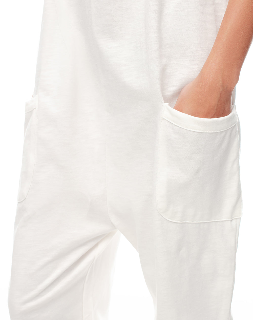 Enterizo relaxed fit blanco
