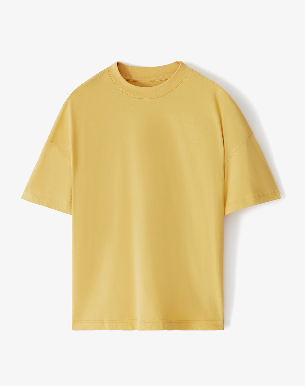 Camiseta regular algodón amarilla hombre