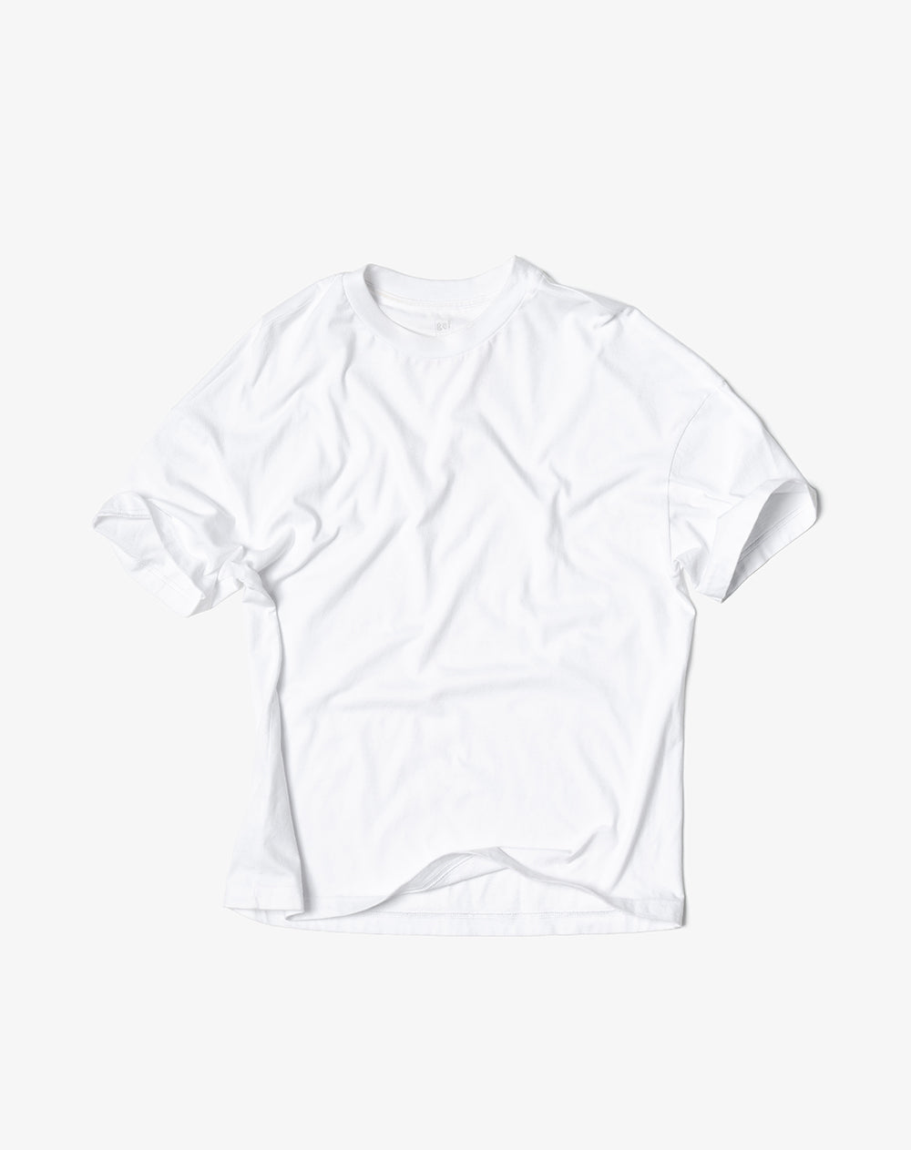 Camiseta regular algodón blanca hombre