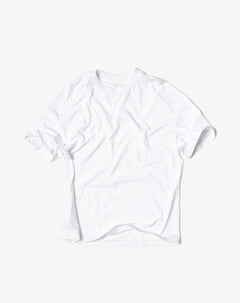 Camiseta regular algodón blanca hombre