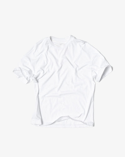 Camiseta regular algodón blanca hombre