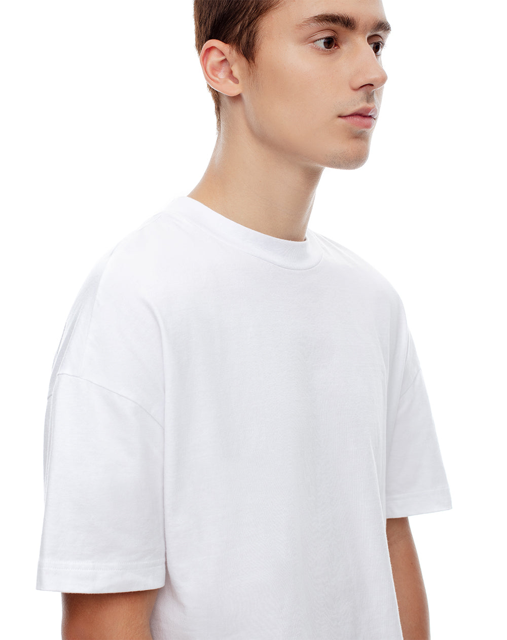 Camiseta regular fit manga corta blanca