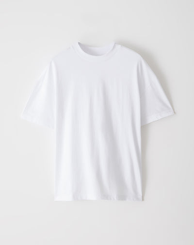 Camiseta regular algodón blanca hombre