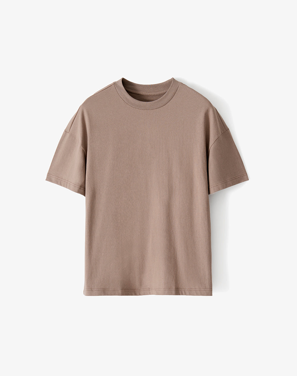 Camiseta regular manga corta habano hombre
