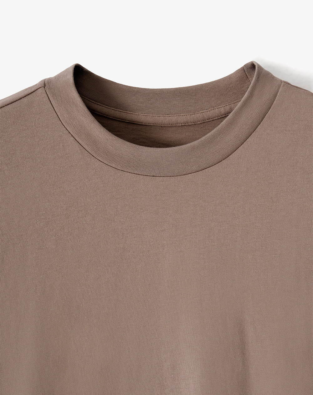 Camiseta regular manga corta habano hombre