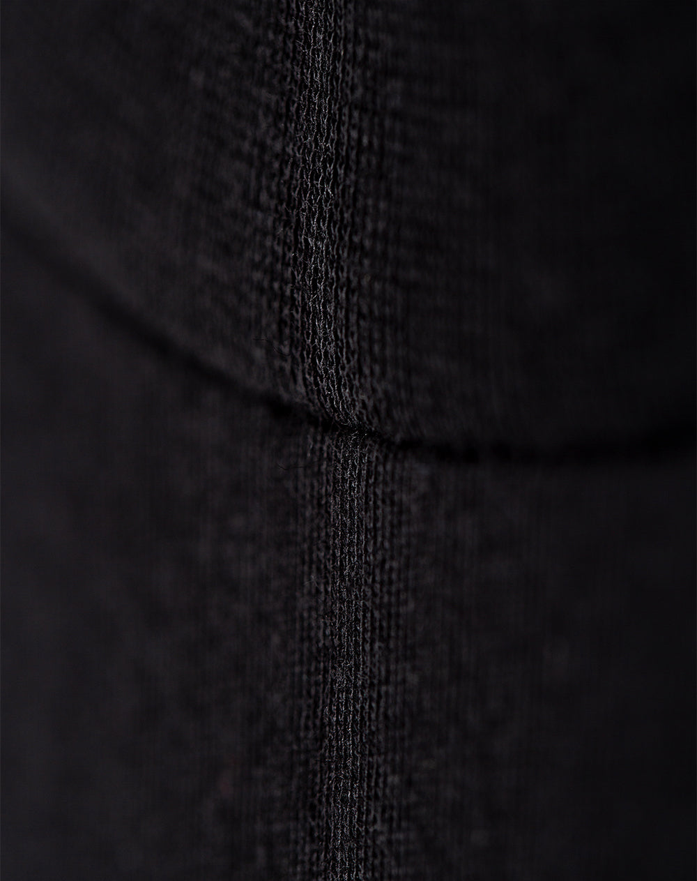 Camiseta regular algodón negra hombre