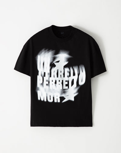Camiseta regular fit manga corta negra