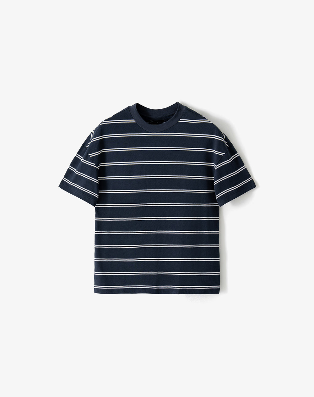 Camiseta regular manga corta azul rayas hombre