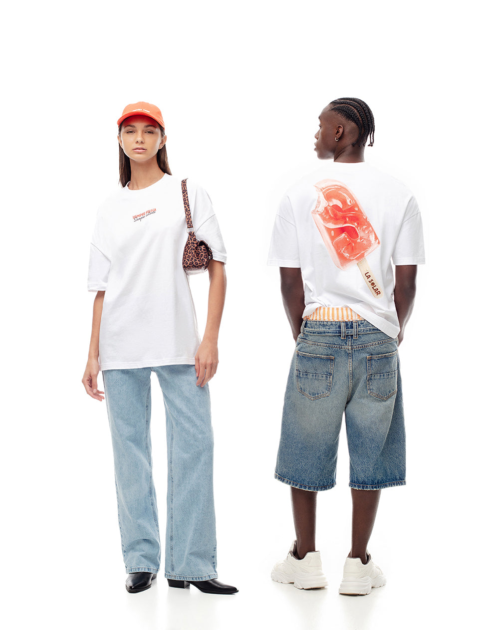 Camiseta regular fit manga corta blanca