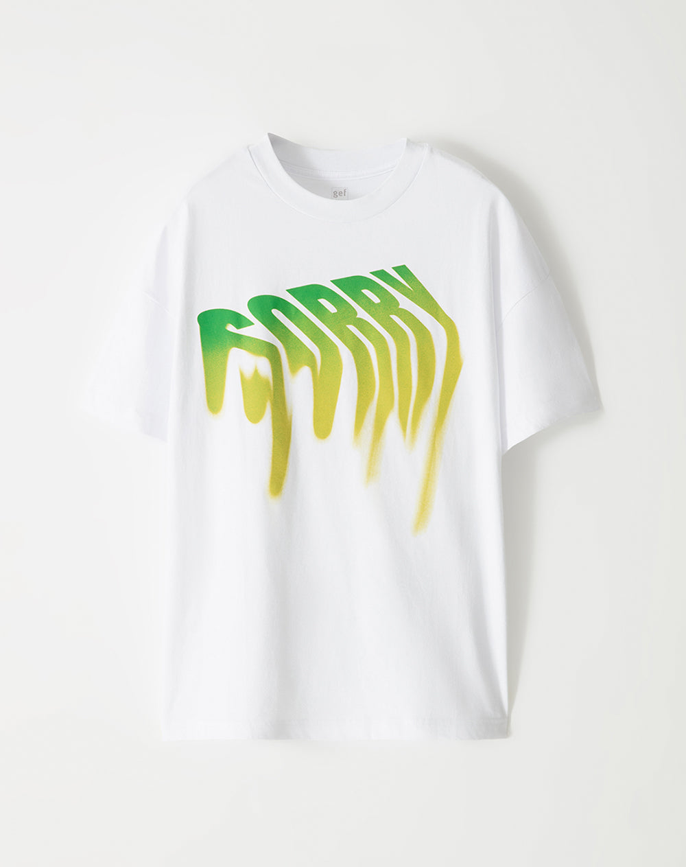 Camiseta Sorry manga corta blanca