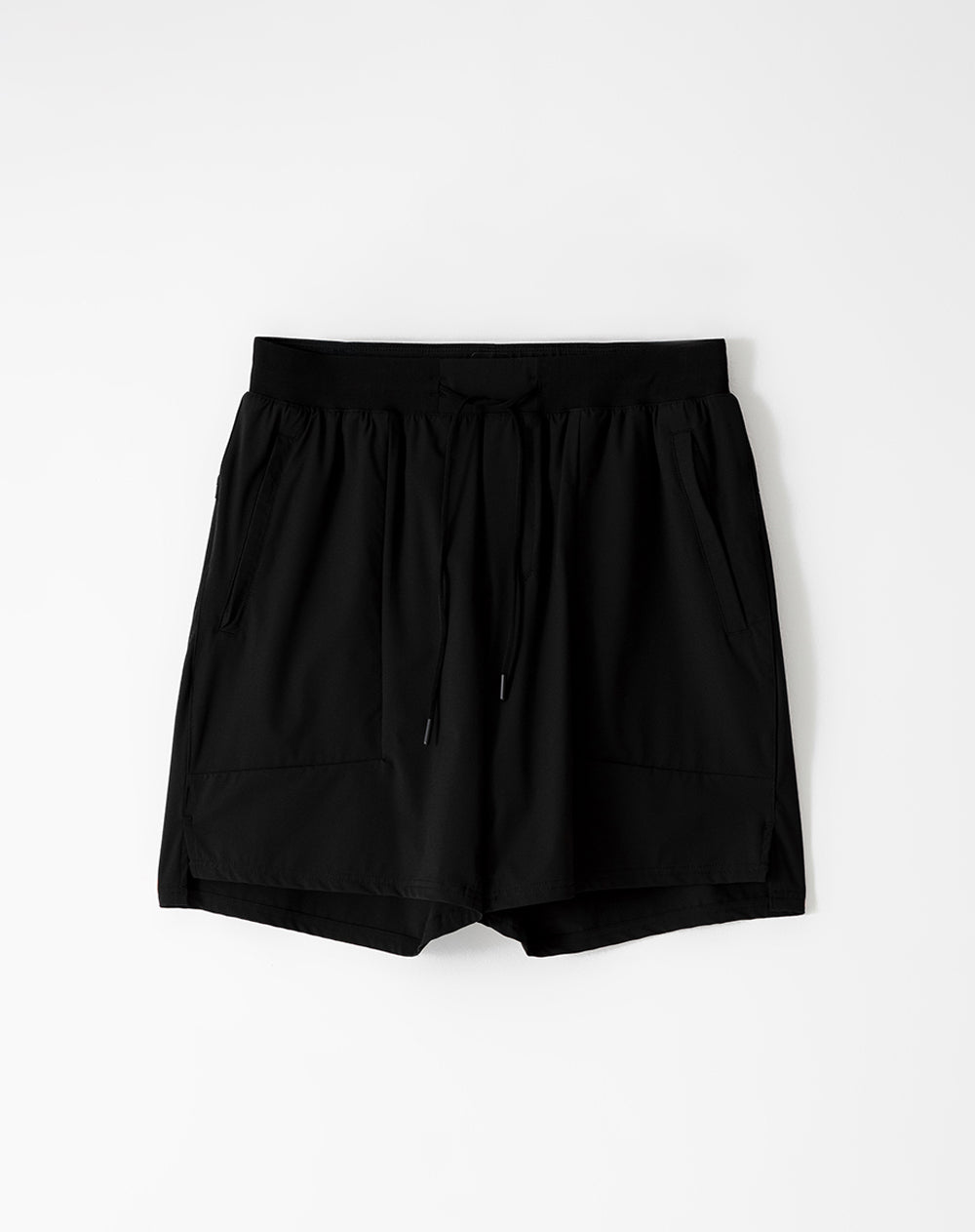 Pantaloneta deportiva secado rápido negra hombre