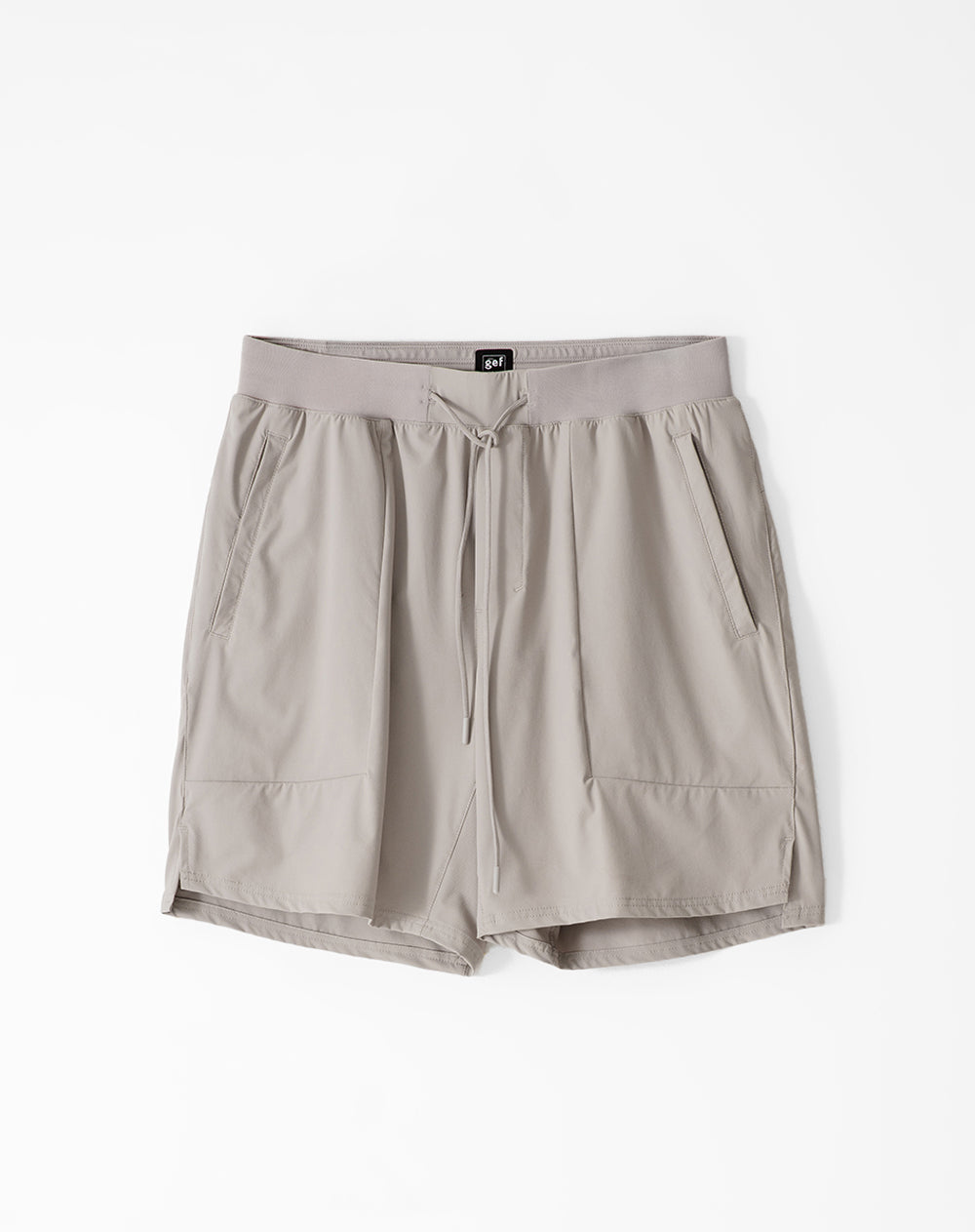 Pantaloneta deportiva secado rápido taupe hombre