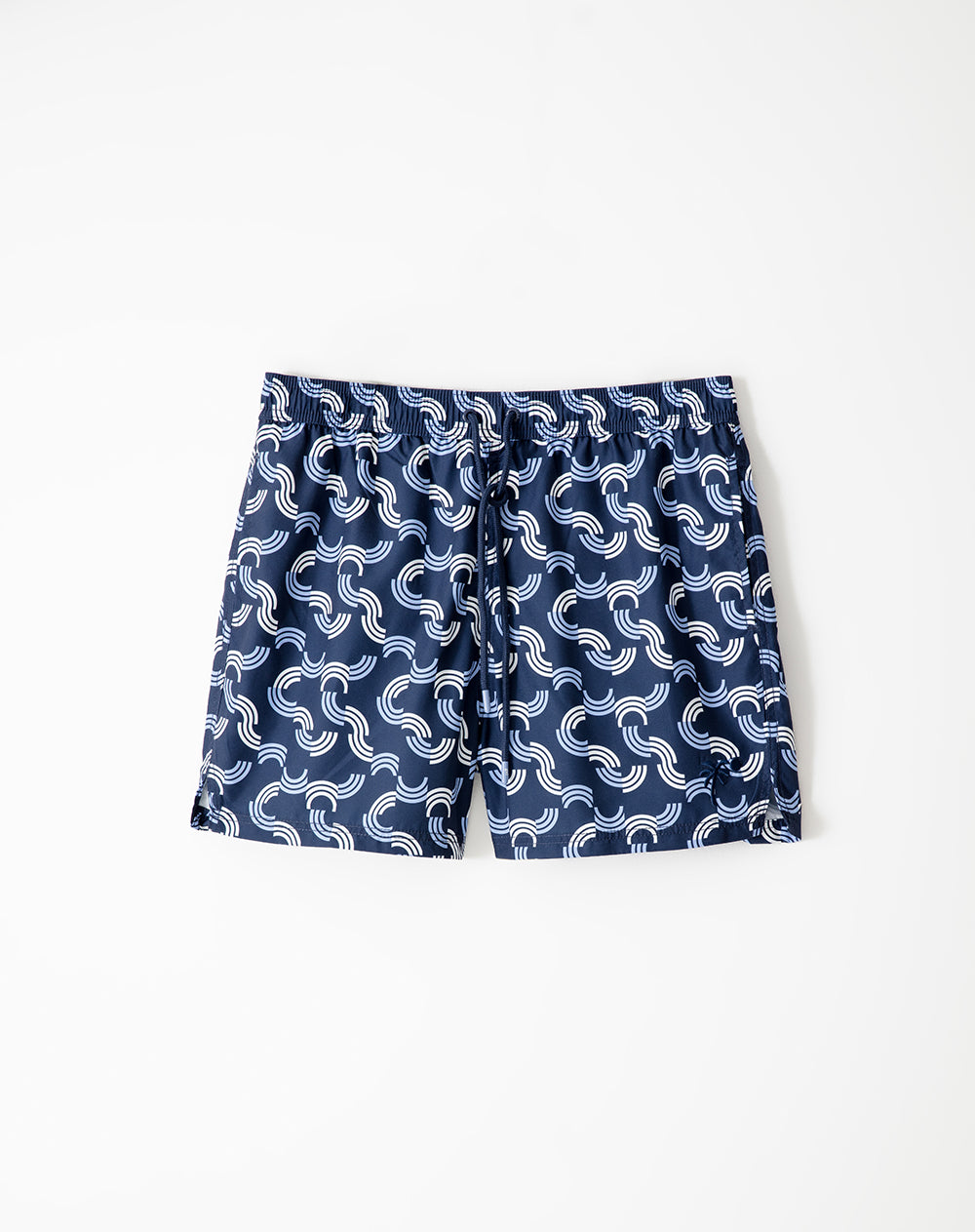 Pantaloneta azul estampado