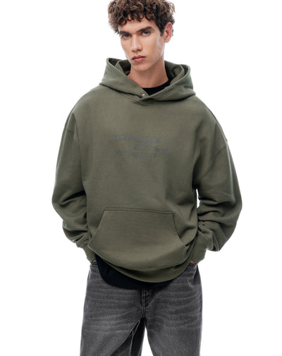 Buzo tipo hoddie café hombre