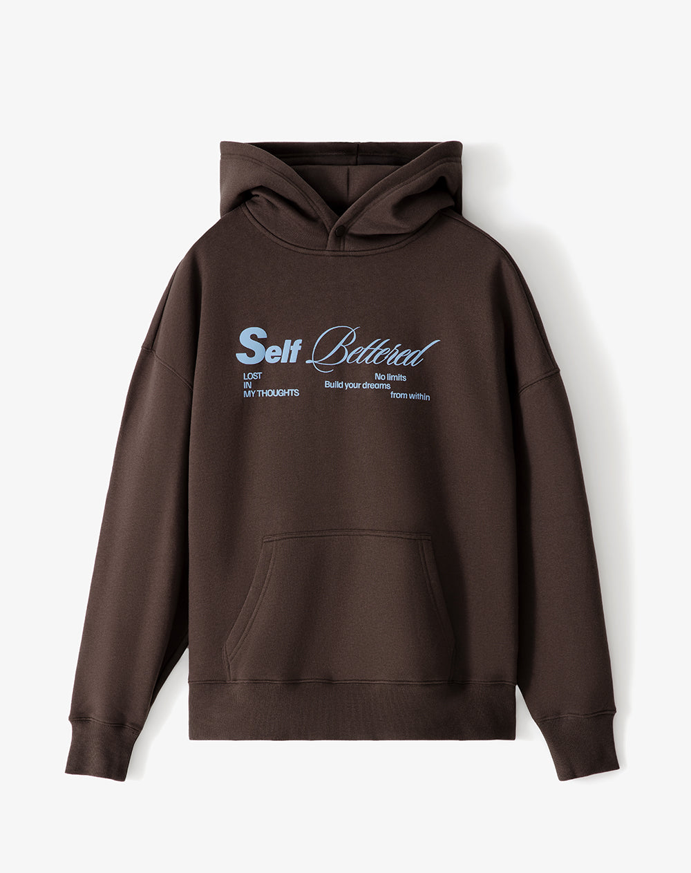 Buzo tipo hoddie chocolate hombre