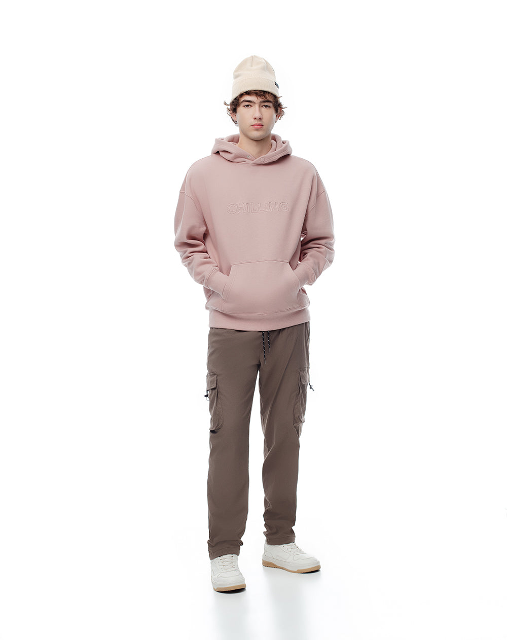 Buzo loose fit palo de rosa