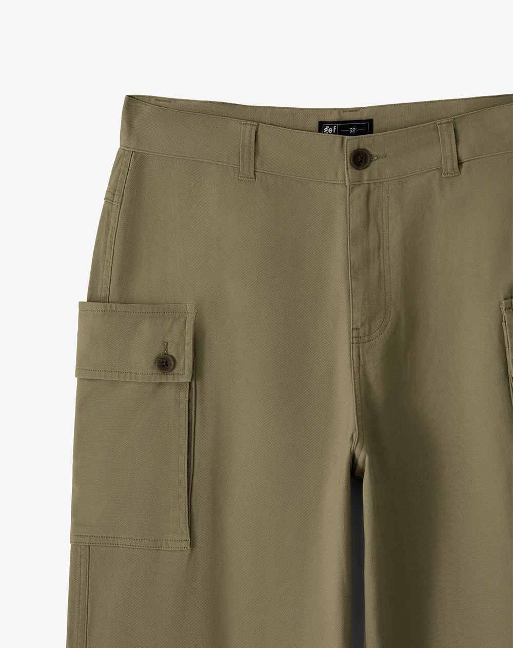 Pantalón cargo drill caqui hombre