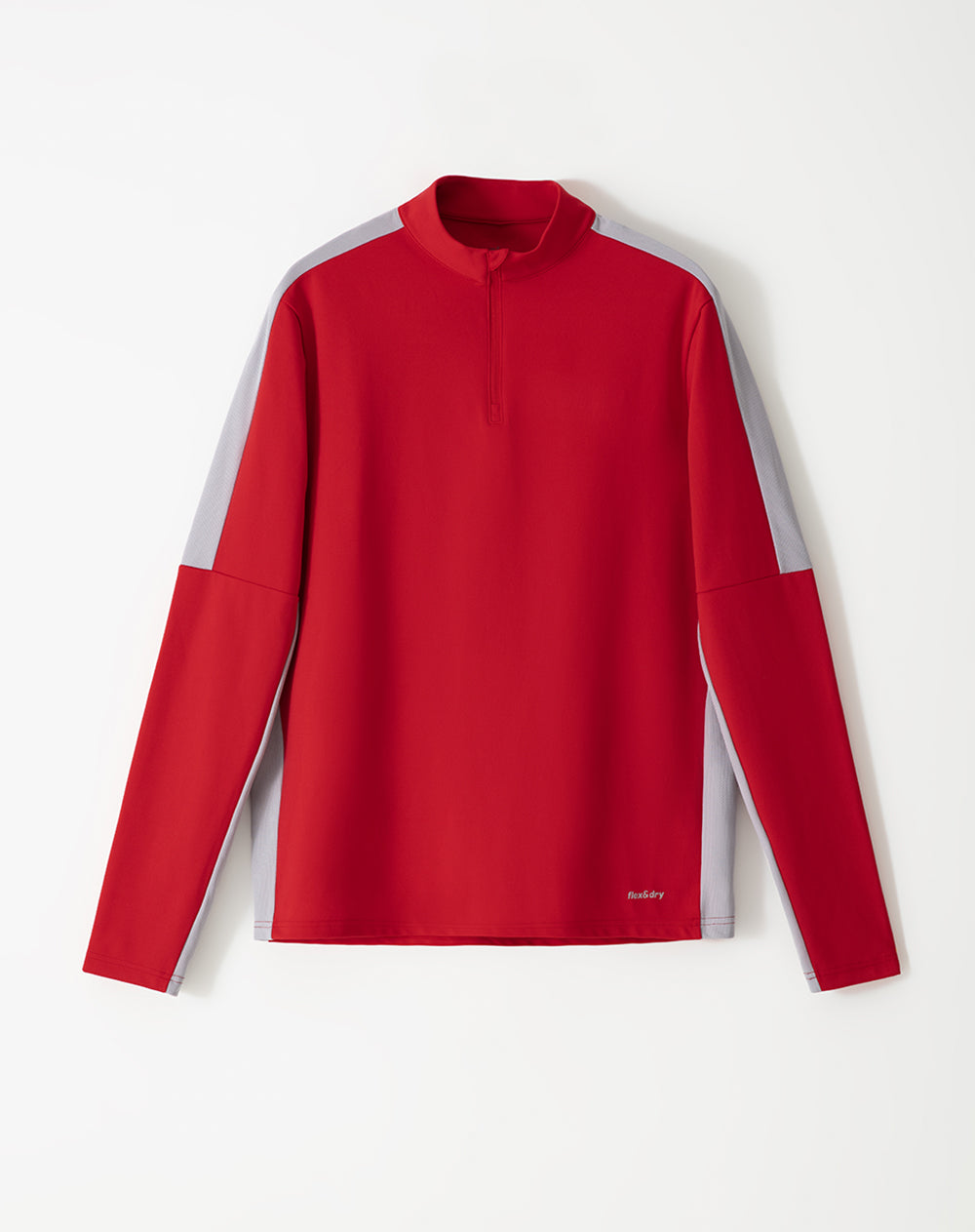 Chaqueta regular fit sin capucha rojo bloques