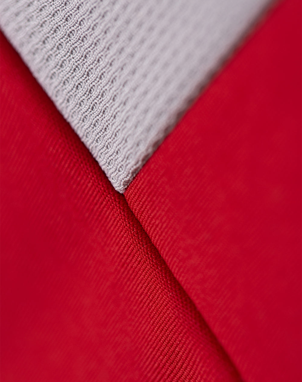 Chaqueta regular fit sin capucha rojo bloques