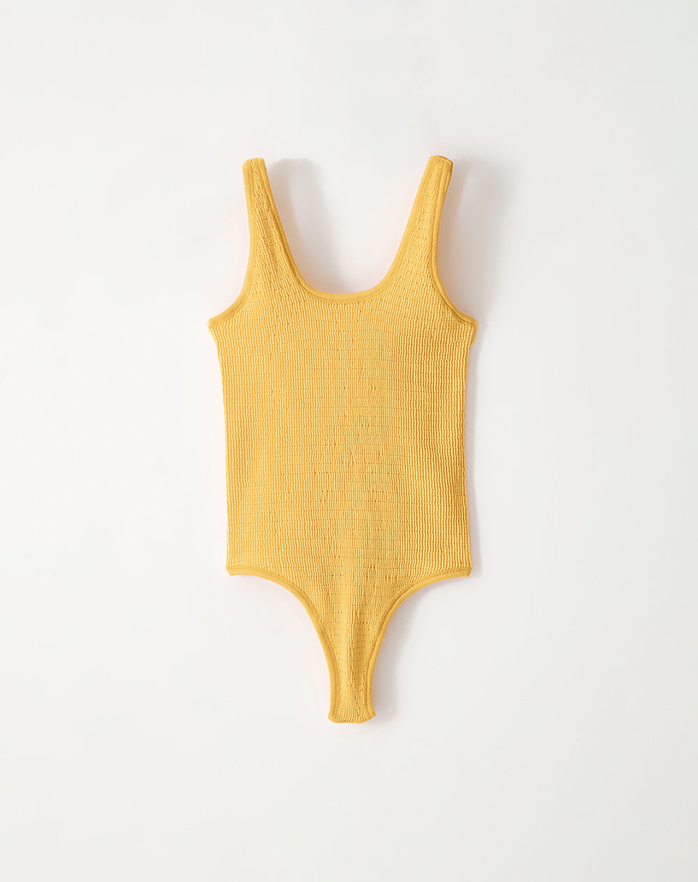 Body cuello redondo amarillo