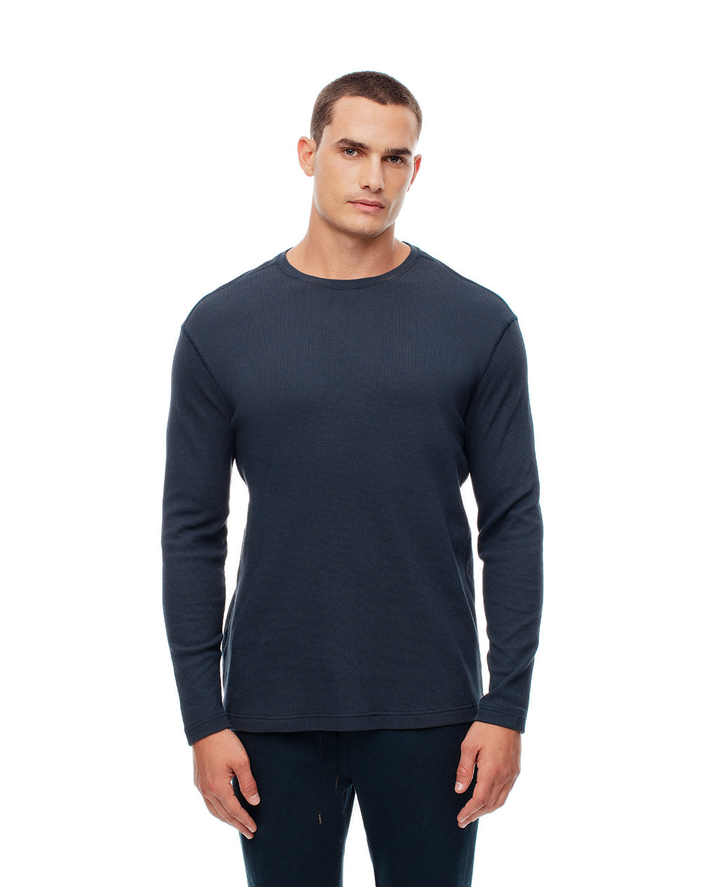 Camiseta relaxed fit manga larga azul