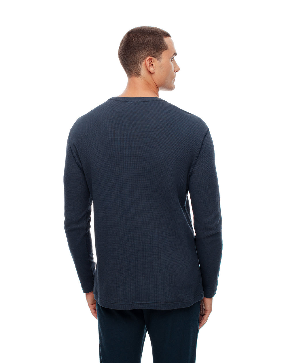 Camiseta relaxed fit manga larga azul