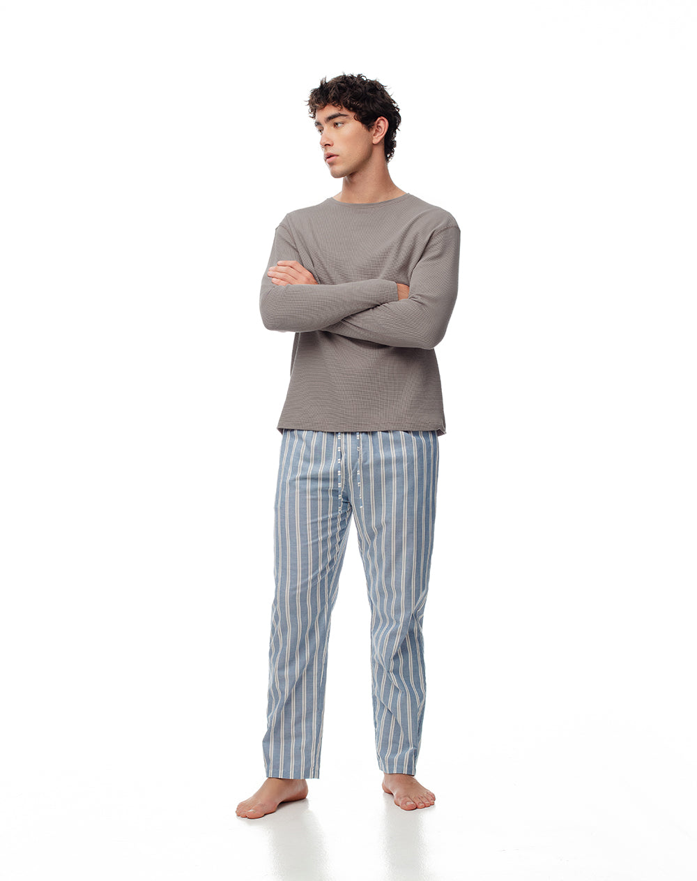 Camibuzo relax algodón taupe hombre