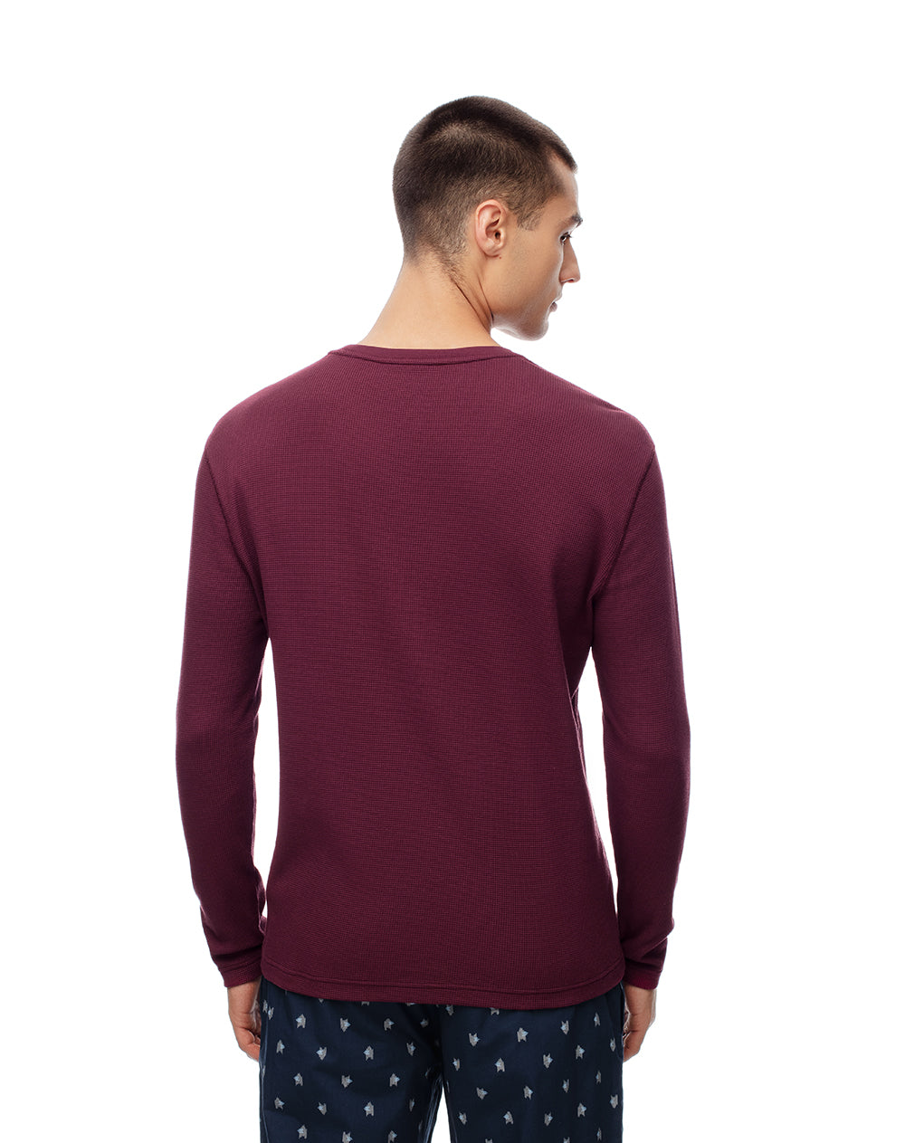 Camibuzo relax algodón vino tinto hombre