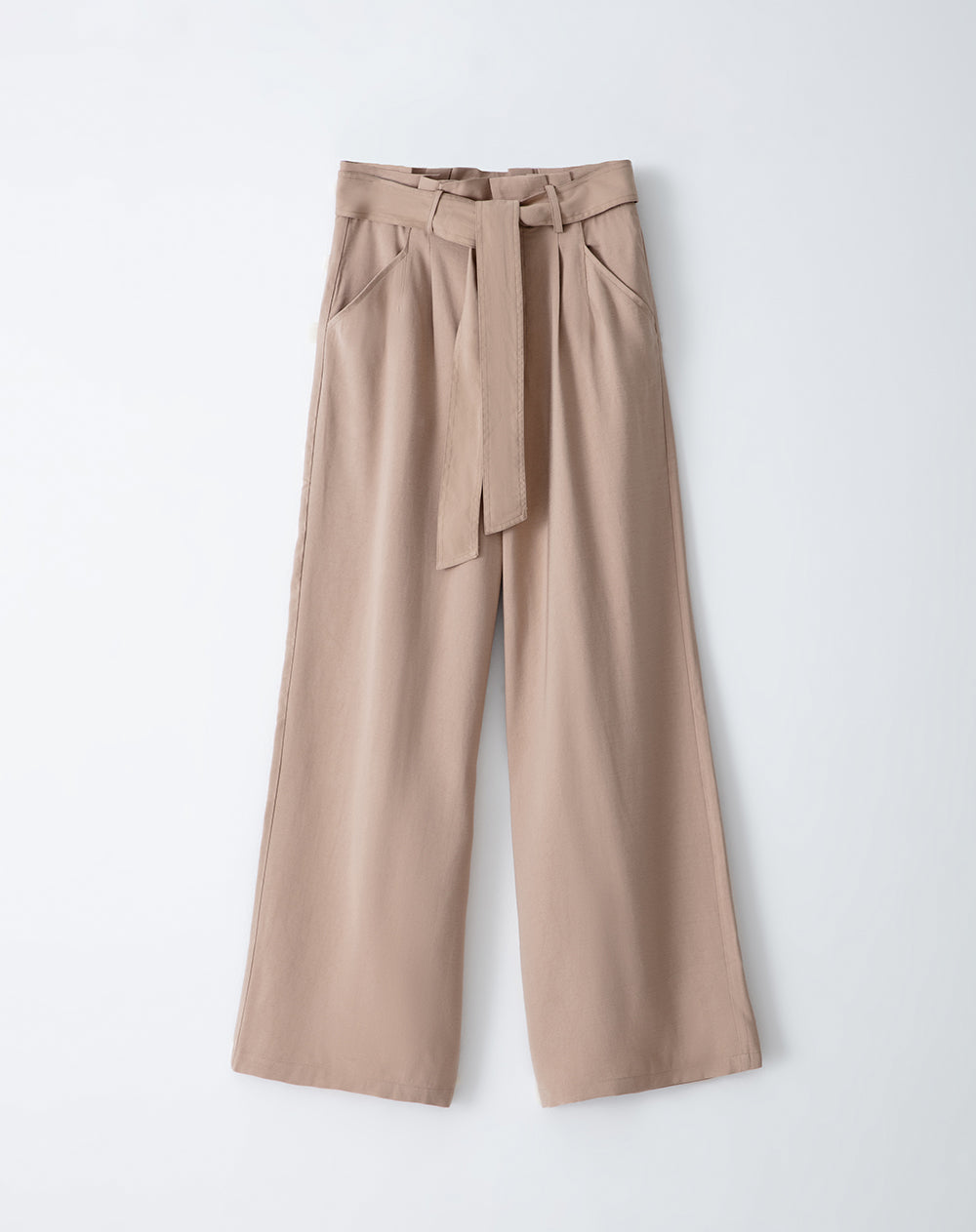 Pantalón loose fit tiro medio kaki