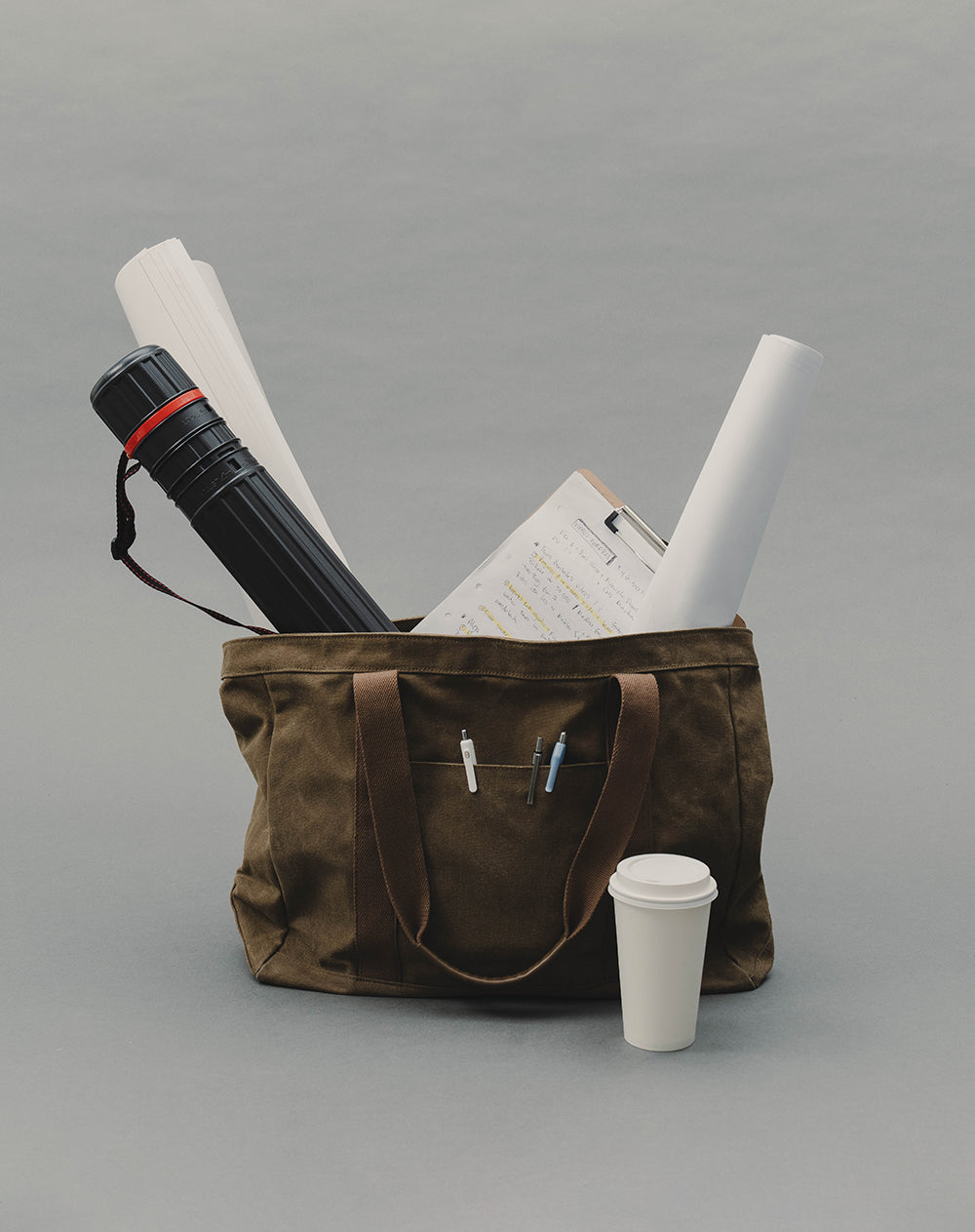 Maletin maxi shopper café