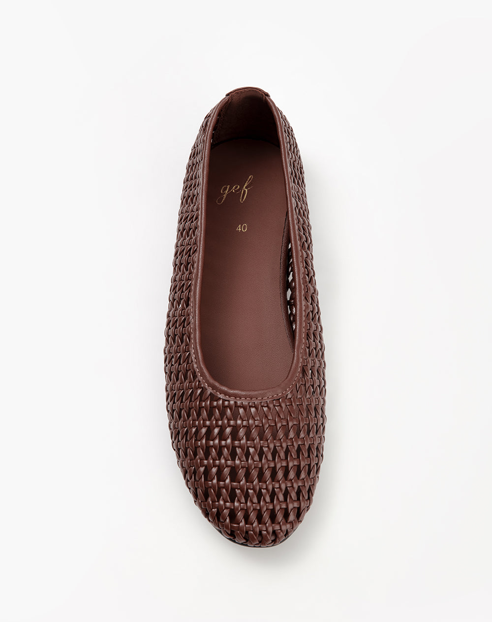 Bailarinas tejidas café mujer