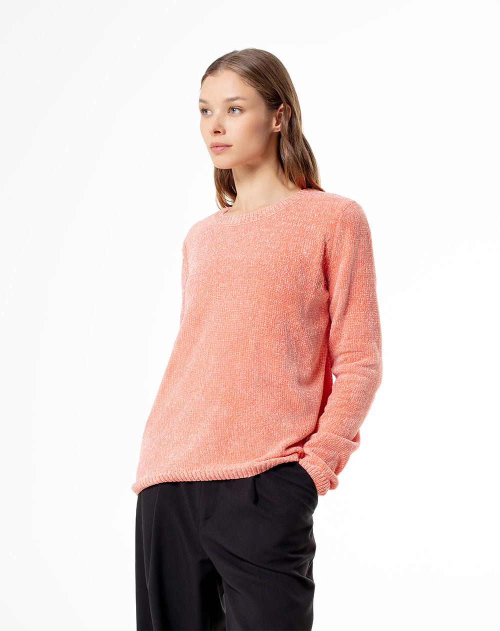 Buzo regular fit coral