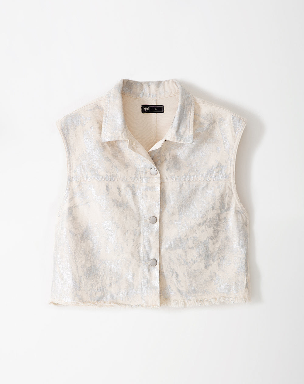 Chaleco regular fit sin capucha gris