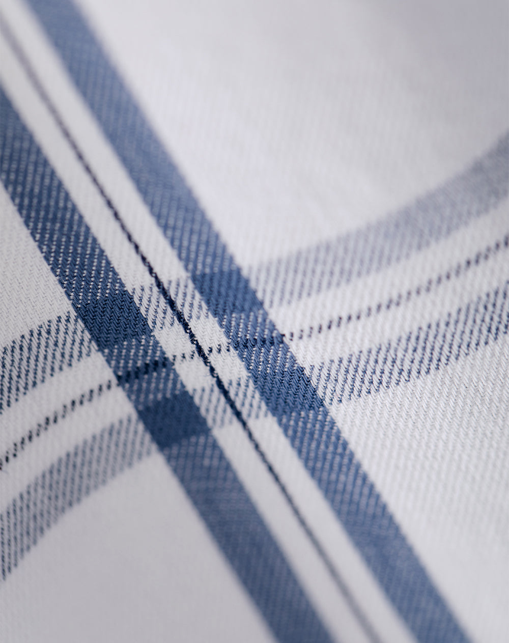 Camisa regular fit manga larga blanco cuadros