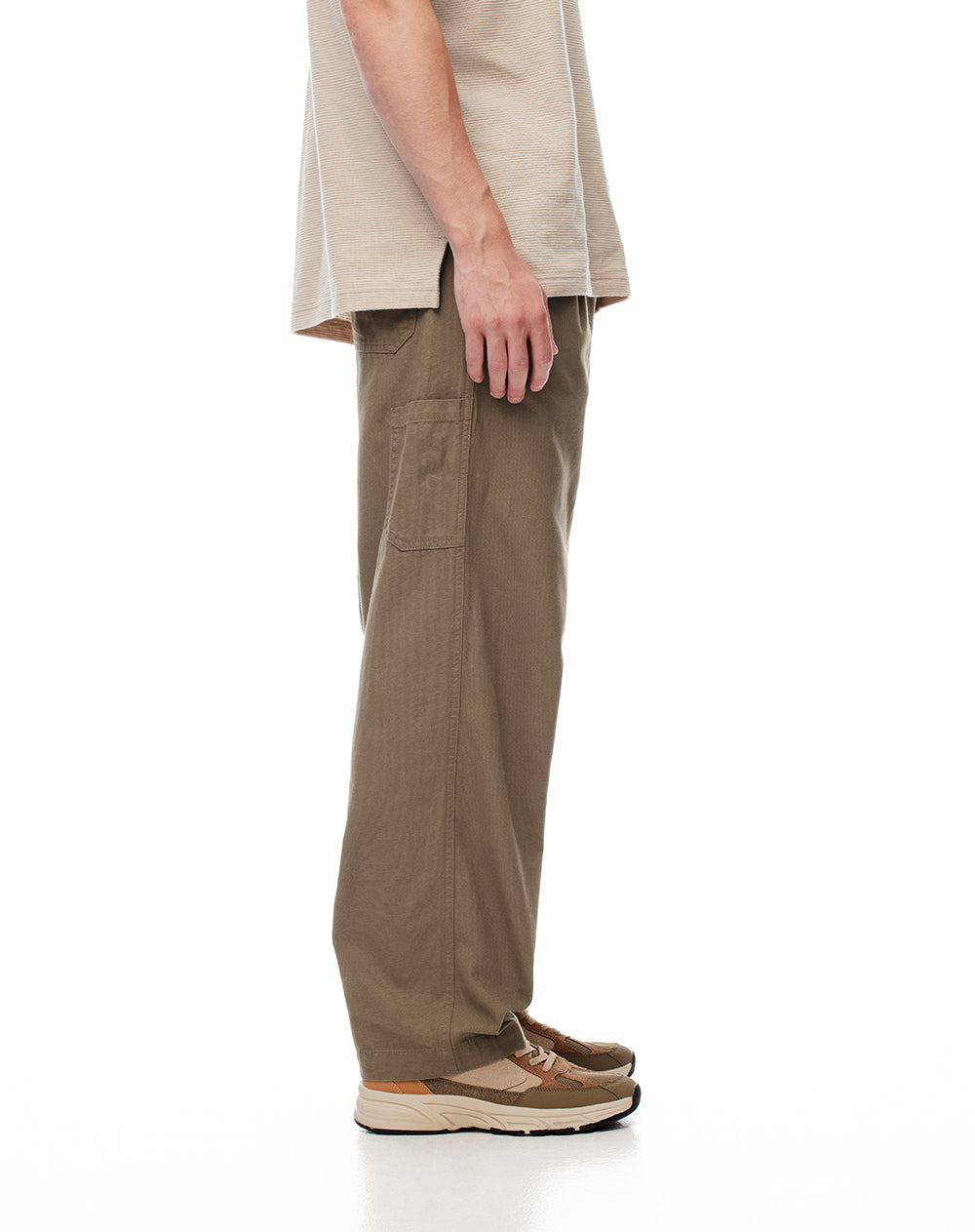 Pantalón recto liviano habano hombre