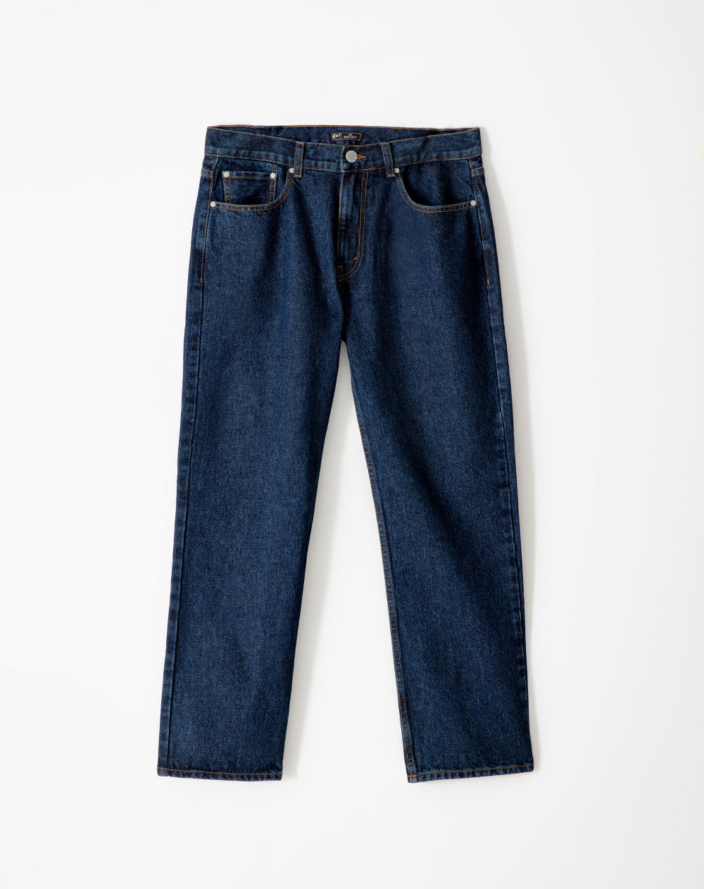 Jean regular fit tiro medio indigo oscuro