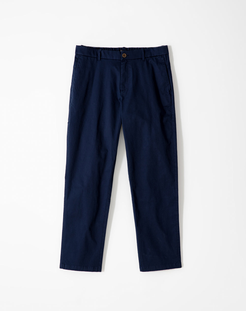 Pantalón regular fit tiro medio azul