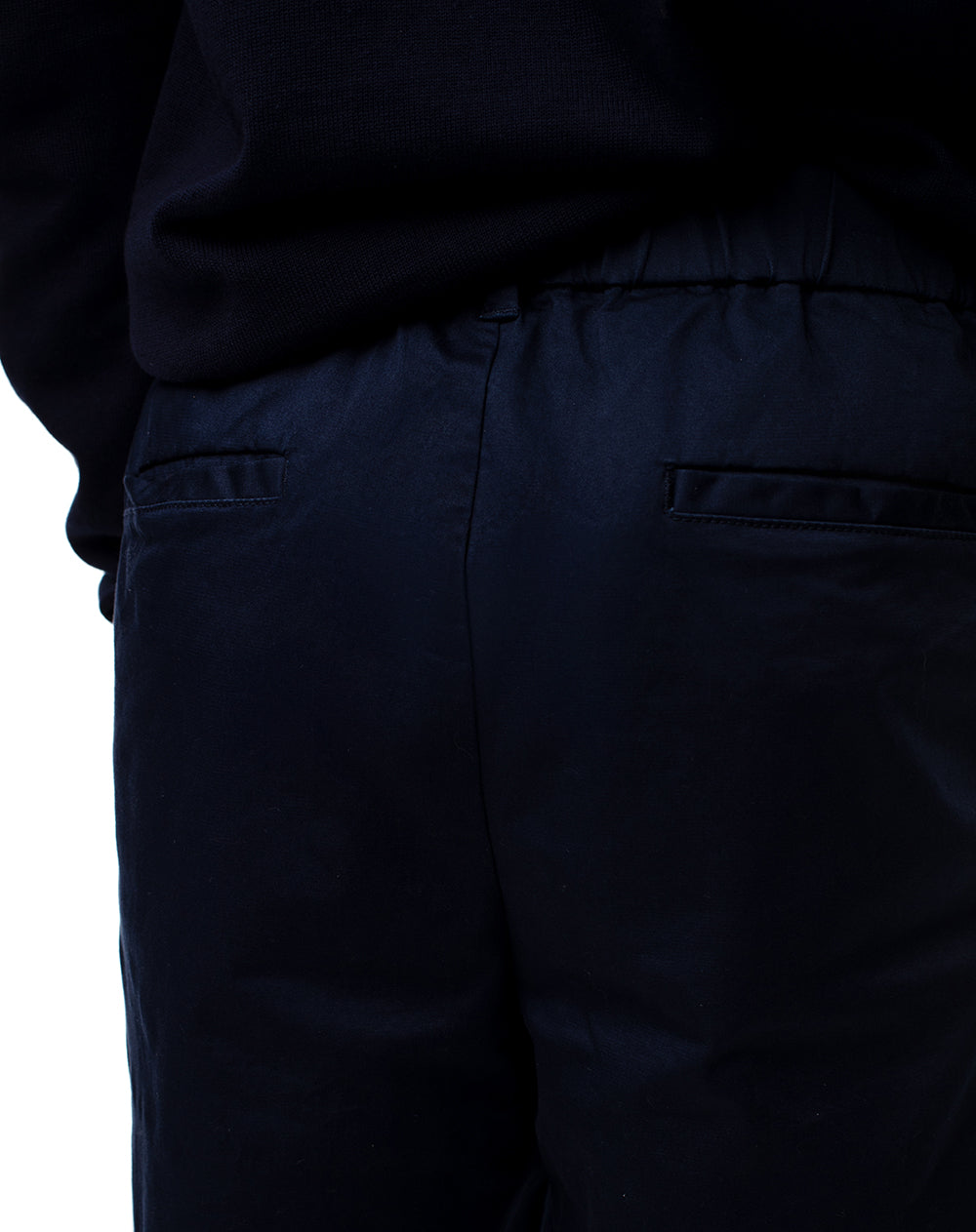 Pantalón regular fit tiro medio azul