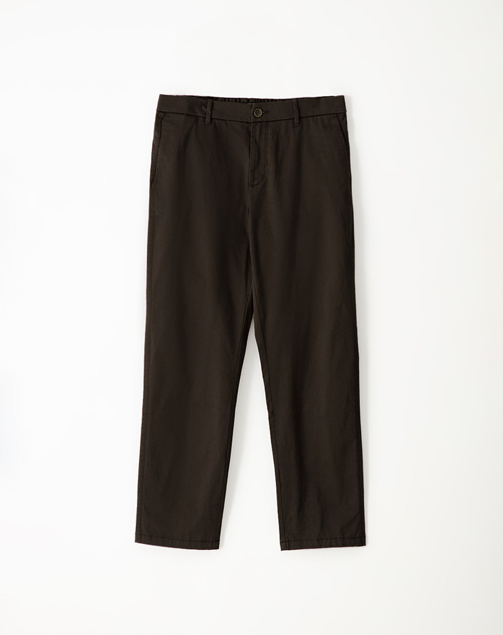 Pantalón chino 98% algodón chocolate hombre