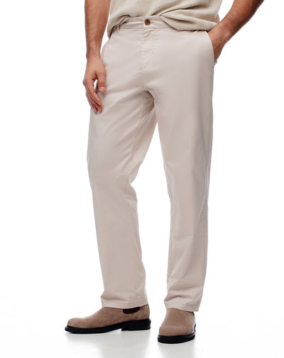 Pantalón regular arena hombre