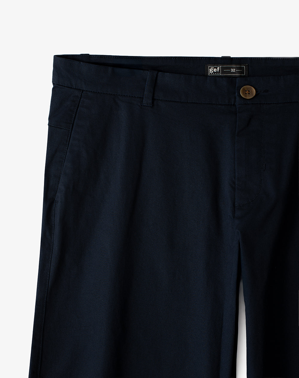 Pantalón regular tiro medio azul hombre