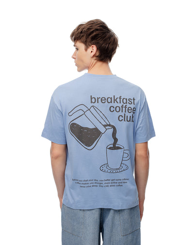 Camiseta regular fit manga corta azul