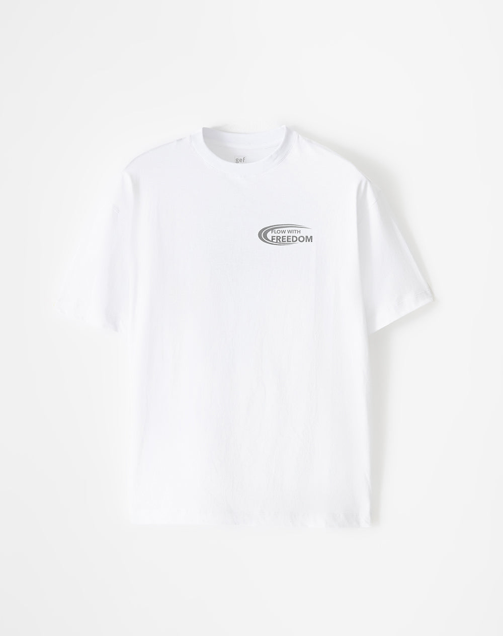 Camiseta regular fit manga corta blanca